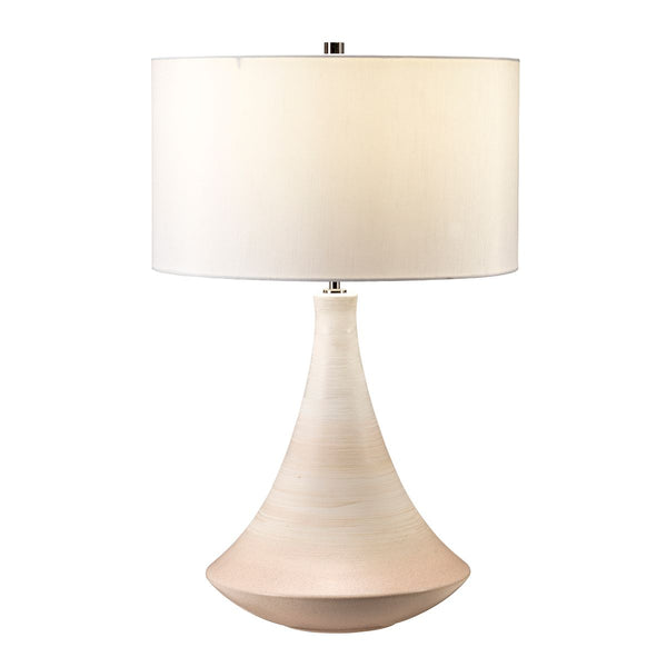 Настільна лампа Modern Pinner для вітальні та спальні (бежевий, кремова кераміка) - Elstead, 68см (1xE27)