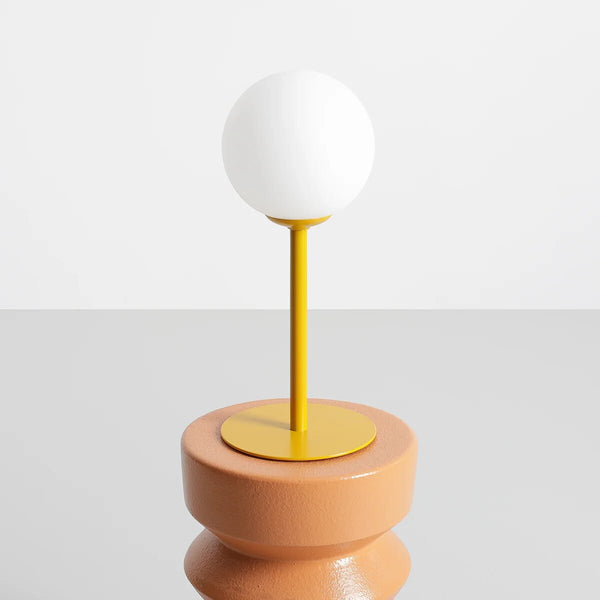Тумбочка Pinne Mustard, настільна лампа для дитячої кімнати - Aldex