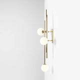 Настінний світильник Harmony для вітальні - золотий сучасний настінний світильник - Aldex (білі кулі 3xE14) 1073Y30
