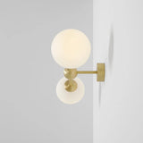 Настінний світильник Glamour White Pearl 2 Brass S - Aldex (1113D40) 59см