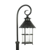 Чорний класичний садовий ліхтар - відкритий стоячий світильник 86/116/166см (1x E27) SU-MA (Toledo)