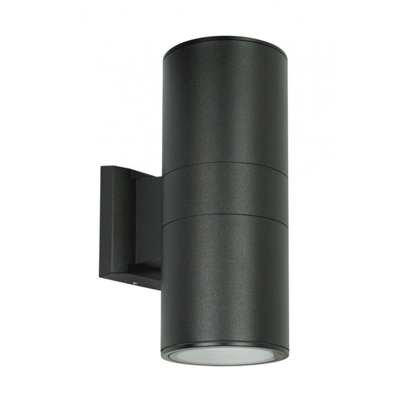 Настінний світильник вуличний (чорний/сірий) (точкова труба 27см, 2x E27) вуличний світильник SU-MA (Adela) 7001