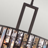 Підвісний світильник Gemma в палацовому стилі - Хінклі (вінтажна бронза, бурштин, кристали / 54 см / 3xE27)