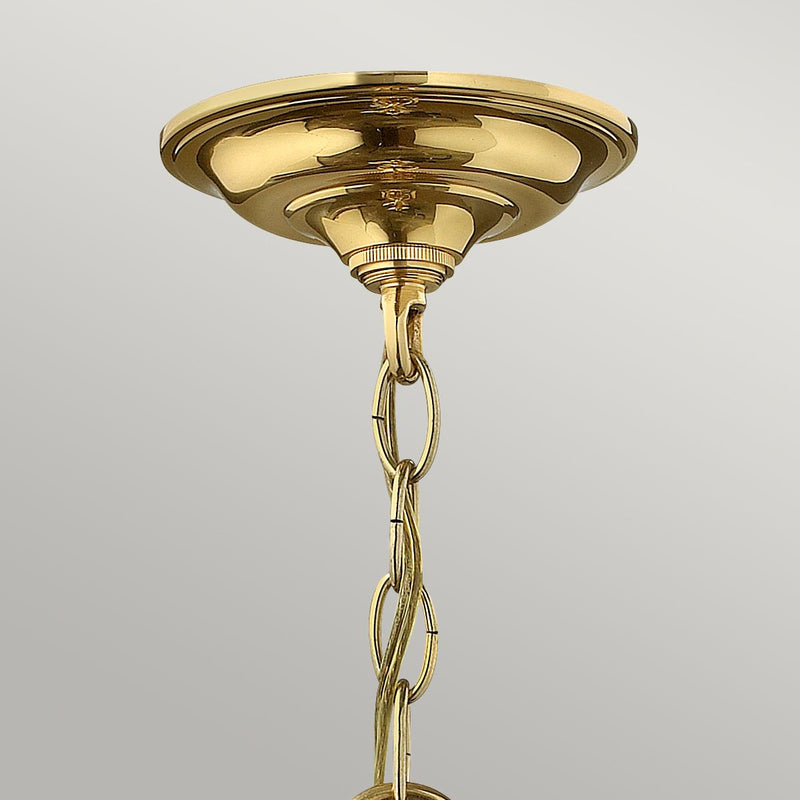 Підвісний ліхтар Gentry з латуні - Хінклі, підвісний світильник з ланцюгом (20 см, 3xE14)