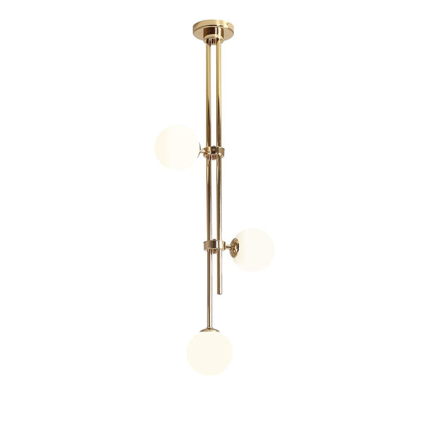 Стельовий світильник Harmony, стельовий світильник золотий модерн - Aldex (білі кулі 3xE14) 1073PL/E30