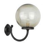 Настінний садовий світильник - бра дугоподібний корпус (куля 20/25см, 1x E27) SU-MA (класичні кулі)
