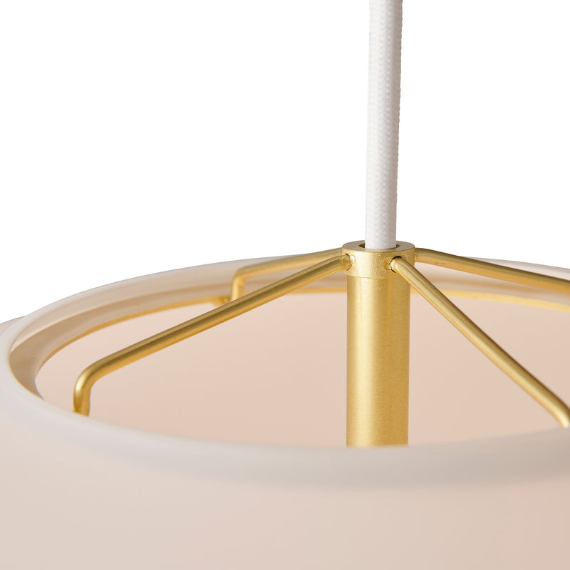 Навоне | Скляний підвісний світильник з латунними деталями | Дизайн для людей