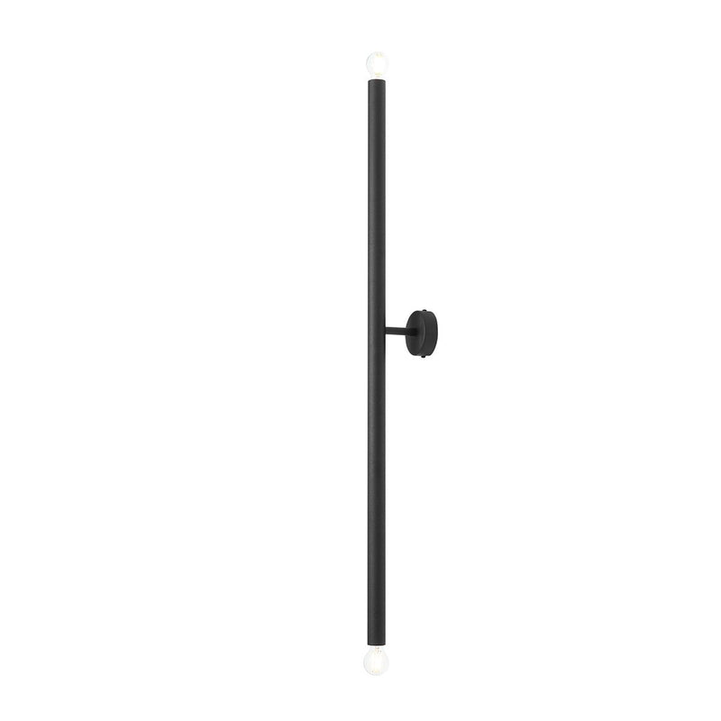 Світильник для вітальні, чорний настінний світильник Tubo Wall Black L - Aldex (2xE14) 1072D1L