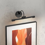 Світлодіодний світильник бра (чорний 67/39см) над дзеркалом для вітальні спальні Elstead (Alton)