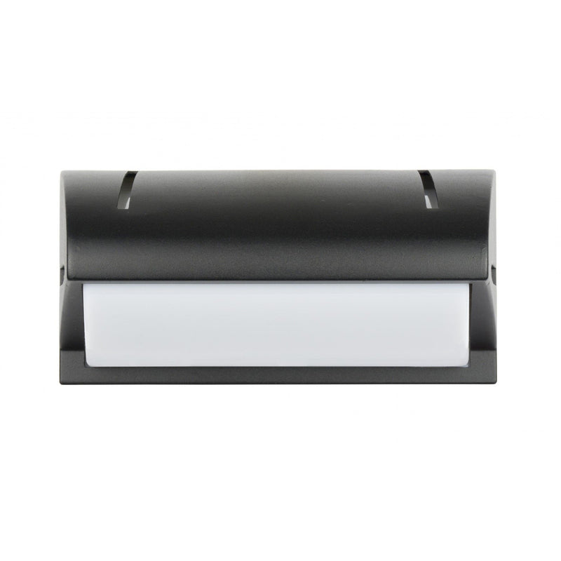 Настінний світильник вуличний чорний, сірий 12x25см, для садового фасаду (1x E27) SU-MA (Nelly)