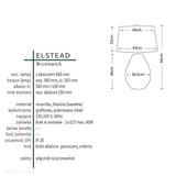 Керамічна настільна лампа Brunswick з бавовняним абажуром - Elstead (66см, 1xE27)
