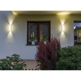 Світильник подовжній вуличний гаражний LED 2x3W - садовий бра (білий/графіт) SU-MA (олово)