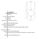 Epli B - сучасний підвісний світильник для вітальні, кухні та їдальні Ummo