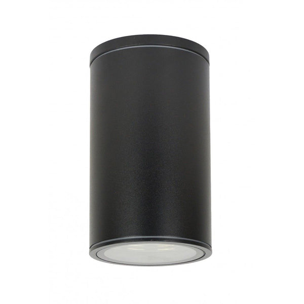 Вуличний стельовий світильник (чорний/сірий) (точкова труба 17см, 1x E27) SU-MA (Adela) 7003