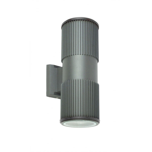 Вуличний світильник графітовий (точкова трубка 31,5 см, 2x E27) зовнішній світильник, SU-MA (Adela) 9001