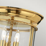 Латунний стельовий ліхтар Gentry / стельовий світильник для вітальні / кухні / спальні / ванної - Hinkley, 29 см