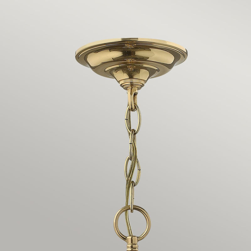 Ліхтар підвісний 35см (латунь) світильник для вітальні кухня спальня ванна кімната (6xE14) Hinkley (Gentry)