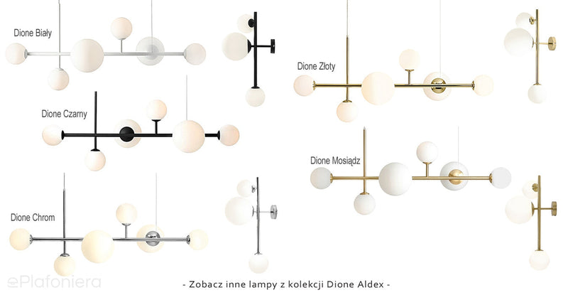 Настінний світильник Dione Wall 3 Gold - Aldex, золотий підвіс, 1092Y30 (2xE14/1xE27)