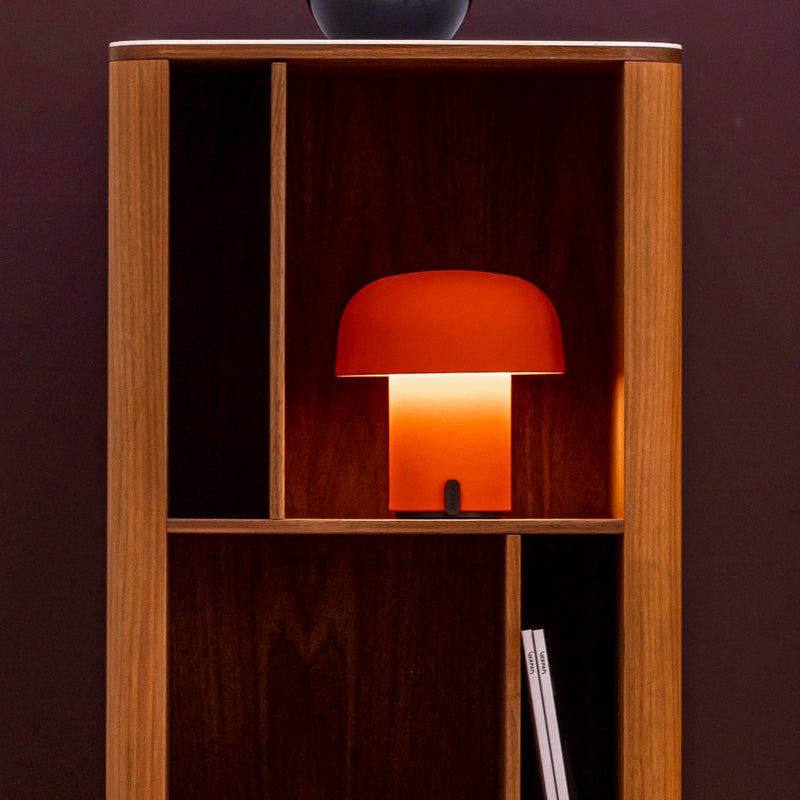 Kooduu - Pomarańczowa przenośna lampa stołowa Sensa Orange z regulacją jasności