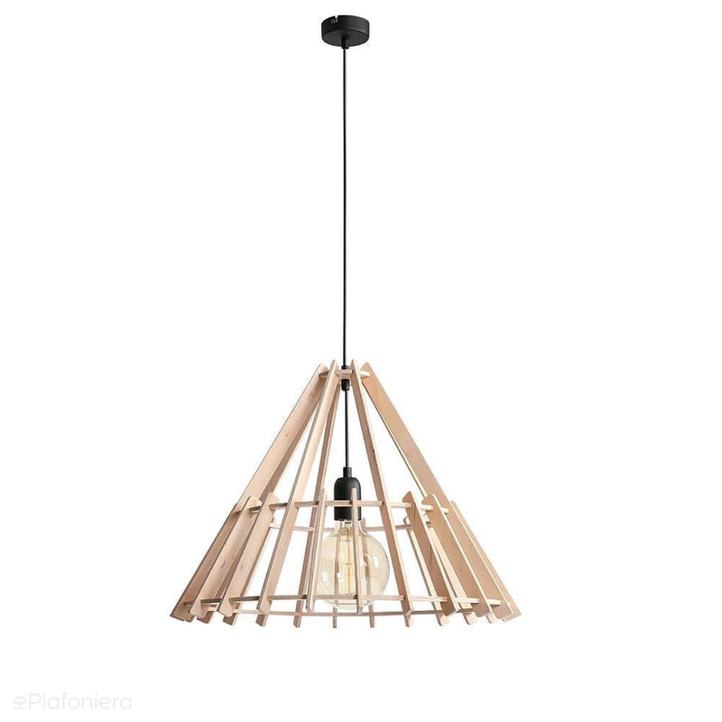 Lampa drewniana do salonu, sypialni (wisząca 1xE27) Aldex (Ferb) 993G - ePlafoniera