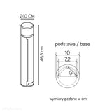 Вуличний садовий ліхтар - подовжувач стоячий на 2 розетки (1x G9) SU-MA (Elborn)