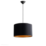 Lampa wisząca - abażur 40cm (czarno - złoty) 1xE27, Aldex (Barilla) 953G - ePlafoniera