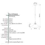 Світильник зі старовинною бронзою Прованс - Elstead (37см, 1xE27)