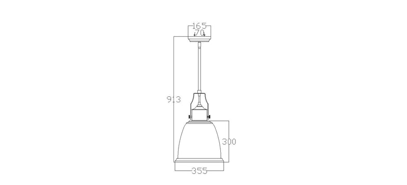 Світильник металевий - скло, 35см (сатин нікель) для кухні-вітальні (1xE27) Feiss (Hobson)