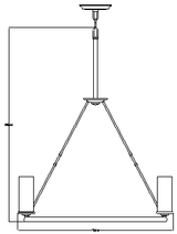 Античний нікель - підвісний світильник, люстра (бульбашки повітря) для кухні вітальні (8xE14) Hinkley (Dakota)