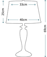 Торшер Stuyvesant - настільна лампа для вітальні, спальні - Stiffel (нікель полірований)