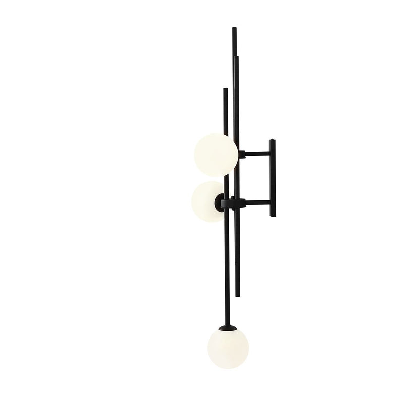 Настінний світильник Harmony - чорний сучасний настінний світильник - Aldex (білі кулі 3xE14) 1073Y1