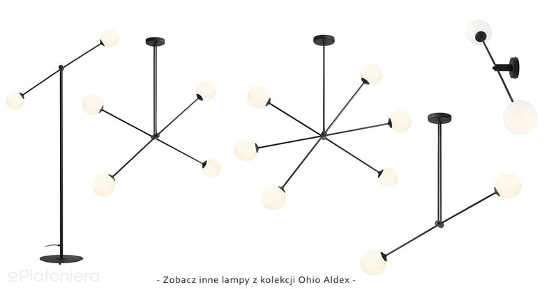 Сучасний регульований підвісний світильник, молочні кулі 6x14см (E14) Aldex (Ohio) 1081PL-K1