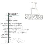 Преміум люстра Nest для вітальні / їдальні з листовим сріблом - Hinkley (81x23cm / 4xE27)