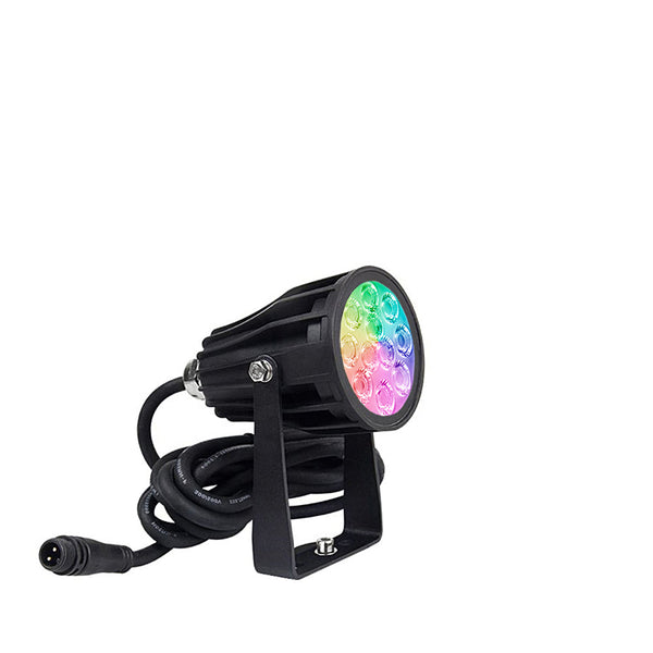 Направлений прожектор вуличний садовий світильник 6W, RGB+(2700K-6500K) IP 66 (12V LED система) Pati