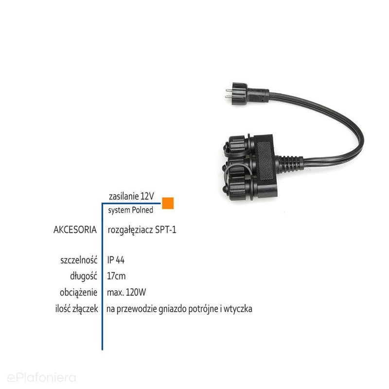 Розгалужувач SPT-1 17см (IP 44) - АКСЕСУАРИ світлодіодної системи Polned 12V (6006011)