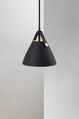 Strap 16 | Pendant | Black, Design For The People - ePlafoniera.pl