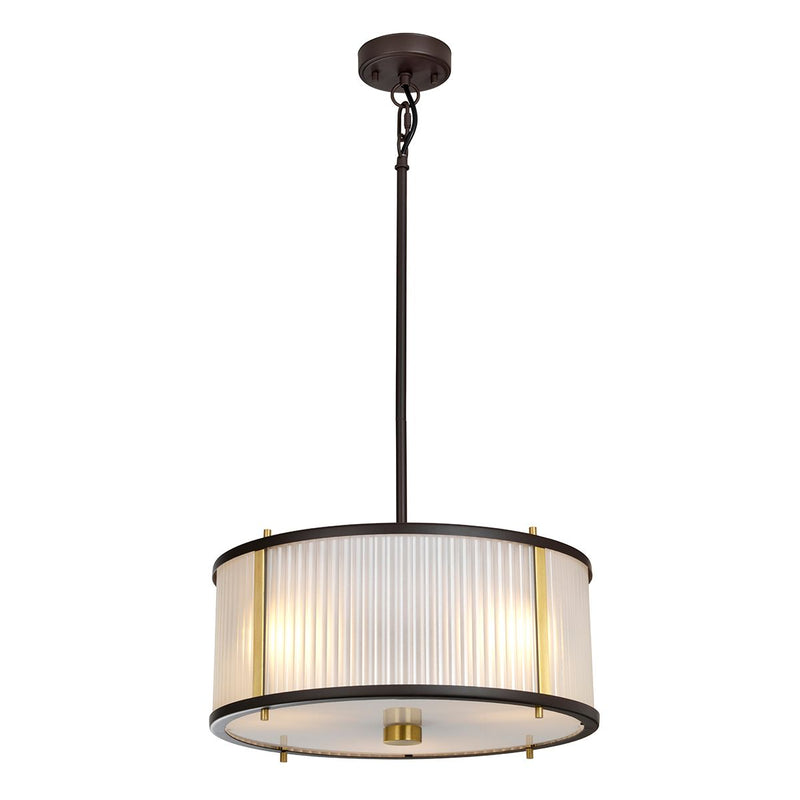 Регульована підвісна лампа, Elstead Lighting (Corona 2 p) - музейна бронза / 2xE27 або 3xE27
