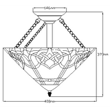 Стельовий вітражний світильник Tiffany Cambridge, Quoizel