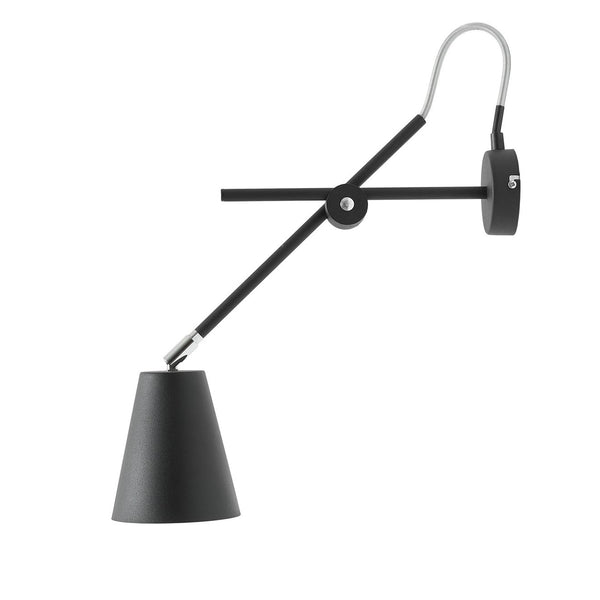Настінний світильник чорний - індастріал - лофт, бра 1xE27, Aldex (Arte) 1008C1