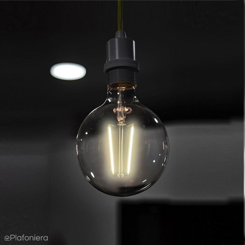 Димлена лампа, LED E27 Filament (G95 4.5W=29W) (310lm, 4000K) WOJLED1120