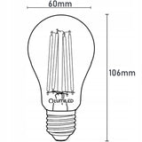 E27 нитяна світлодіодна лампа (A65, 12W=90W) (1320lm, 4000K/3000K) Lumiled/LEDZARMI425