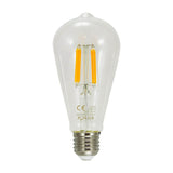 E27 Edison ST64 LED лампа (7,5 Вт = 75 Вт) - GOLDLUX (Polux) / 1055 лм / 3000K тепла / 360° розжарювання