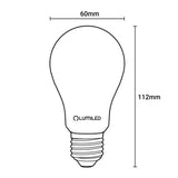 E27 LED лампа, молочна нитка (A60, 8W = 75W) (1055lm 4000K) Lumiled