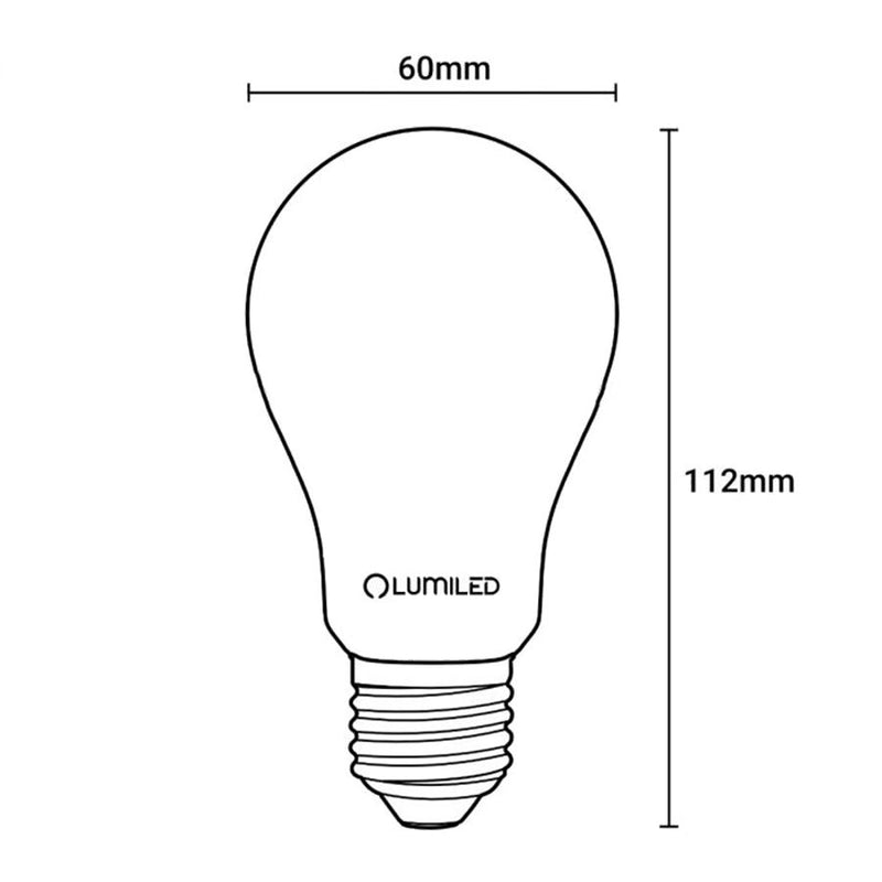 E27 LED лампа, молочна нитка (A60, 8W = 75W) (1055lm 4000K) Lumiled