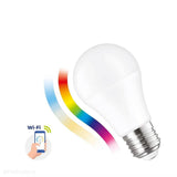 Лампа Smart WiFi, диммована, LED E27 (A60, 9W=62W) (850lm, 3000K-6500K, RGB+CCT) WOJSMA0005