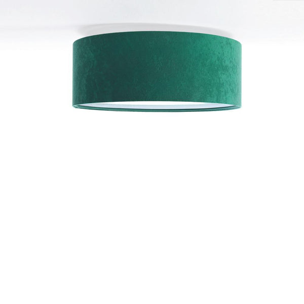 Велюровий плафон - зелений плафон для вітальні, спальні 2xE27 (090-003) ручна робота