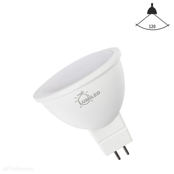 Лампа LED MR16 (GU5.3) молочний, 120° (6W=60W) (580lm, 3000K/4000K) Lumiled/LEDZARMI017