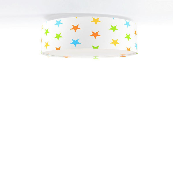 Велюровий стельовий світильник із зірками - плафон для вітальні, спальні, 2xE27 (090-099), ручна робота