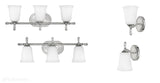 Настінний світильник для ванної 3000K (скло, хром, G9 3x4W) світильник для ванної, Hinkley (Blythe)