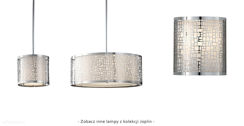 Метало - шовковий абажур 20см підвісний світильник для спальні вітальні (1xE27) Feiss (Joplin)
